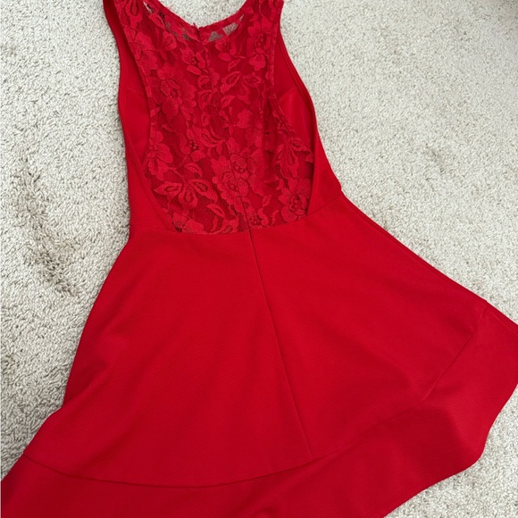 Forever 21 Red Backless Lace Dress - Picture 1 of 5